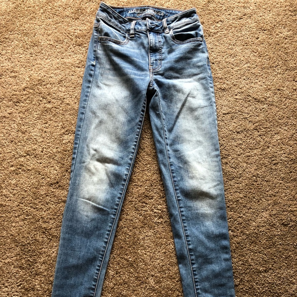 Medium washed blue jeggings